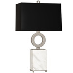 Oculus Table Lamp - Antique Silver / Black