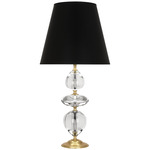 Williamsburg Custis Table Lamp - Modern Brass / Black