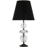 Williamsburg Custis Table Lamp - Deep Patina Bronze / Black