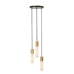 Basalt Multi Light Pendant - Brass / Frosted