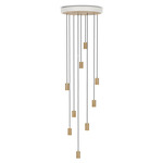 Bare 9-Light Multi Light Pendant - Oak