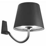 Poldina Rechargeable Wall Sconce - Dark Gray