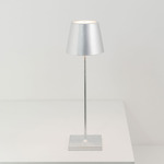 Poldina Pro Rechargeable Table Lamp - Silver Leaf