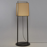 Macao Tall Floor Lamp - Sand Black / Beige / Black Net