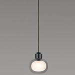 Nabila Pendant - Matte Black / Black Chrome / Smoke