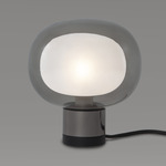 Nabila Mini Table Lamp - Matte Black / Black Chrome / Smoke