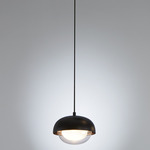 Muse Pendant - Sand Black / Copper