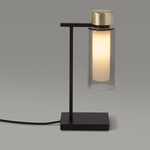 Osman Table Lamp - Matte Black / Smoke