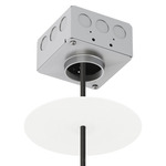 Vanishing Point 120V Pendant Cord Ceiling Connection System - White