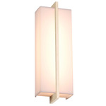 Via LED Surface Mount - White Washed Oak / Frosted
