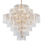 Piemonte Chandelier - Gold / Clear