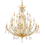 Prosecco Chandelier - Gold Leaf / Clear