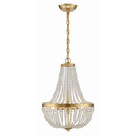 Rylee Chandelier - Antique Gold / Clear