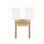 Bromley Wall Sconce - Vibrant Gold / White
