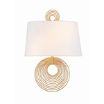 Doral Wall Sconce with Shade - Renaissance Gold