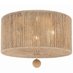 Jessa Ceiling Light - Burnished Silver / Natural