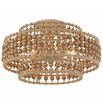 Silas Ceiling Light - Burnished Silver / Natural