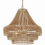 Silas Chandelier - Burnished Silver / Natural