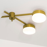 Celeste Serendipity Wall / Ceiling Light - Unpolished Balanced Brass / Opal