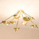 Helios Octo Ceiling Light - Unpolished Balanced Brass / Brass