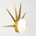 Solare Dawn Wall / Ceiling Light - Unpolished Balanced Brass / Opal