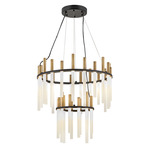 Echo Chandelier - Black / Brass