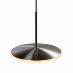 Chrona Horizontal Dish Pendant - Steel