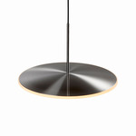 Chrona Horizontal Dish Pendant - Steel