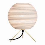 Moon Scraplights Table Lamp - Brass / White