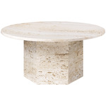 Epic Coffee Table - White Travertine