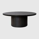 Moon Coffee Table - Black / Brown-Black Oak Veneer