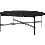 TS Large Round Coffee Table - Black / Black Marquina Marble