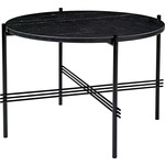 TS Small Round Coffee Table - Black / Black Marquina Marble