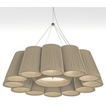 Florinda Chandelier - Dark Brown Plisse