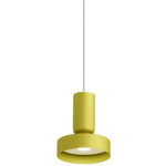 Hammer Pendant - White / Lime