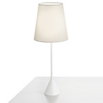Lucilla Table Lamp - White / Ivory Cotton