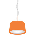 Milleluci Cotton Pendant - White / Orange Cotton