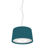 Milleluci Cotton Pendant - White / Teal Cotton