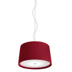 Milleluci Plisse Pendant - White / Flame Red Plisse