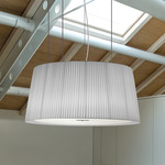 Milleluci Plisse Extra Pendant - White / Light Grey Plisse