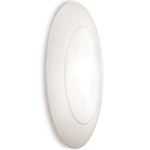 Ring Tonda Wall Sconce / Ceiling Flush Light - Nickel / White
