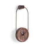 Micro Eslabon Wall Clock - Graphite / Walnut