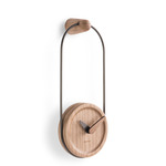 Micro Eslabon Wall Clock - Graphite / Oak