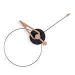 Pico Wall Clock - Black / Oak
