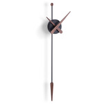 Punta Wall Clock - Black / Walnut