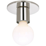 Style Socket Ceiling Light - Polished Nickel