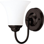 Dupont Bathroom Vanity Light - Dark Chocolate Bronze / White