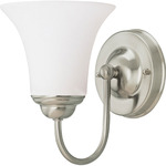 Dupont Bathroom Vanity Light - Brushed Nickel / White