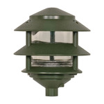 76 Outdoor Path Light With Hood - Green / Transparent