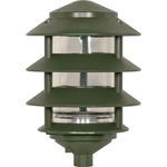 76 Outdoor Path Light With Hood - Green / Transparent